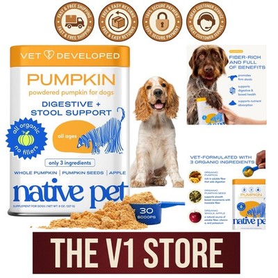 USDA Organic Dog Food Topper - Fiber-Rich Pumpkin Powder for Better Digestion