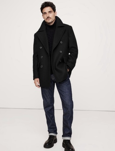 italian melton peacoat banana republic Small