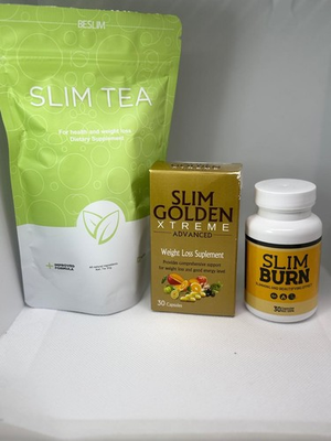 #ad SLIM Golden Xtreme Slim Burn 30 Cap free gratis Slim Tea Weight Loss Detox new $160.00