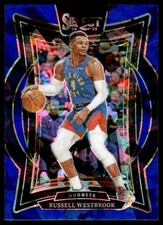 2024-25 Panini Select Blue Cracked Ice Russell Westbrook Concourse Denver