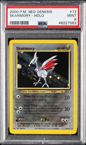 2000 POKEMON NEO GENESIS #13 SKARMORY-HOLO PSA 9