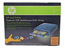 HP External 20X Multiformat DVD Writer DVD1040e With LightScribe Technology