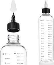 2 Pack Applicator Bottle for Hair 16.9oz Soft Squeeze Empty Oil Dispenser Hair C