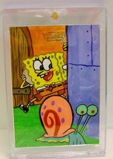 SPONGEBOB & GARY SKETCH 1/1 TOPPS CHROME SPONGEBOB SQUAREPANTS 25TH 2025