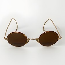 Vintage Polo Ralph Lauren Classic Round Tortoise Wire Frames Sunglasses Specs