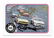 RICHARD PETTY & NED JARRETT DUAL-SIGNED/AUTOGRAPHED 1988 MAXX NASCAR CARD 🔥