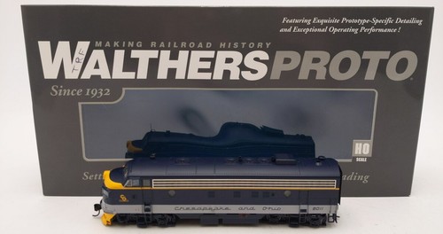 Locomotora diésel Walthers 920-49549 HO C&O EMD FP7 - estándar DC #8011 LN/caja | Zustand: Used