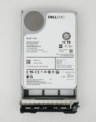 Dell SAS Internal Hard Disk Drives 12 TB Storage Capacity for sale