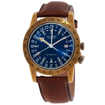 Glycine Airman Vintage The Chief Automatic Blue Dial Men's Watch GL0308