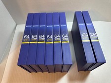 SONY BCT-D64L BCT-D124L Digital Betacam Video Tape LOT of 8 Tapes New Old Stock