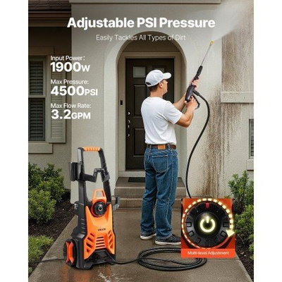 #ad #ad Electric Pressure Washer Max 4500 PSI and 32 GPM With Pressure Adjustment $133.11
