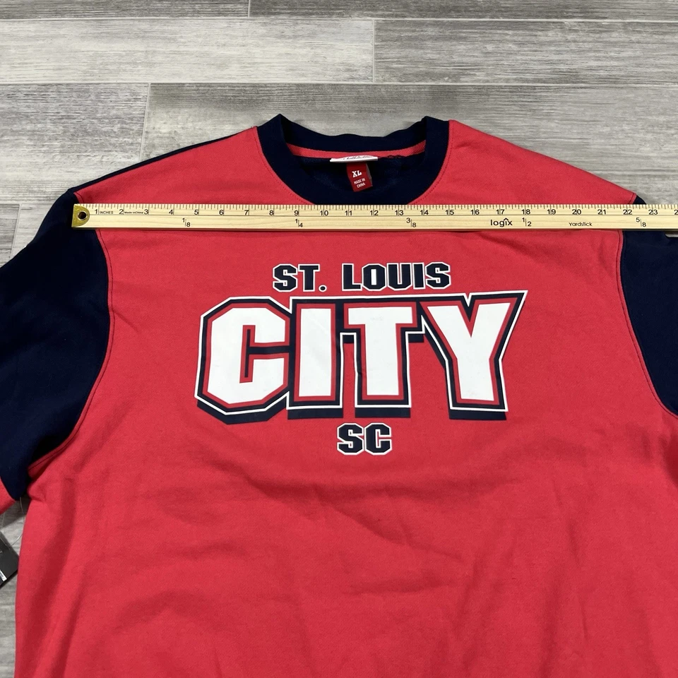 ST. LOUIS CITY SC MITCHELL & NESS MLS SOCCER CREWNECK SWEATER MEN'S XL NWT - Image 3 of 4