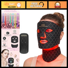 LED Red Light Therapy Mask for Face Neck, 630nm 850nm NIR, Cordless Treatmen