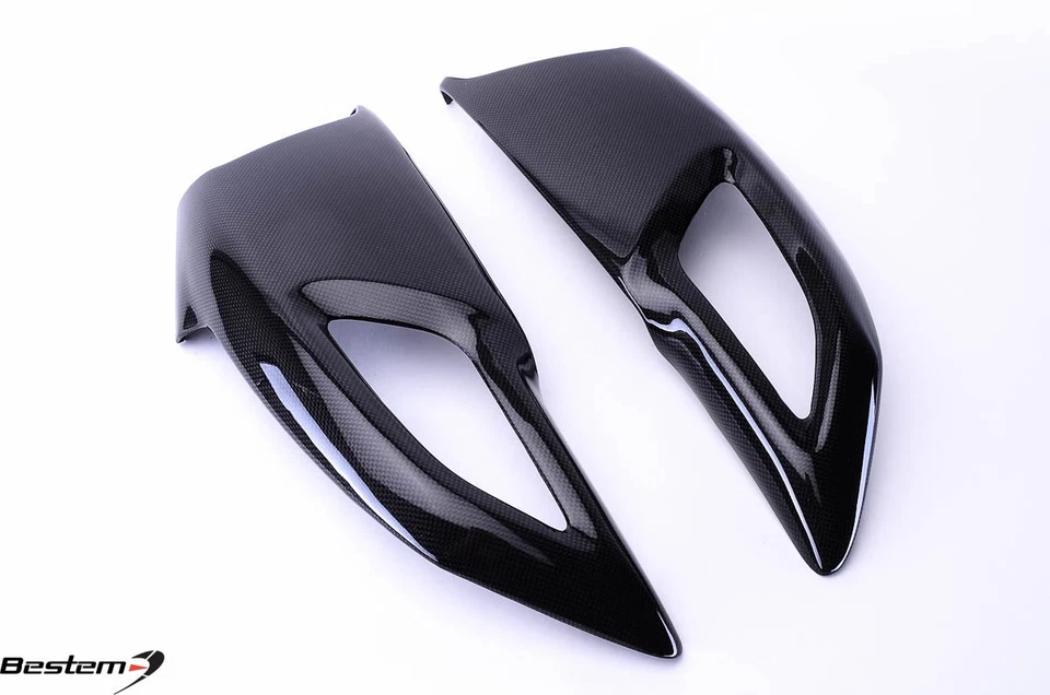 Cubierta lateral del tanque de fibra de carbono Ducati Diavel 2011-2018 carenado del panel de admisión de aire Foto 2 de 4