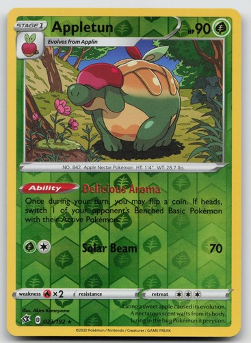 Appletun 023/192 Reverse Holo LP Rebel Clash Pokemon