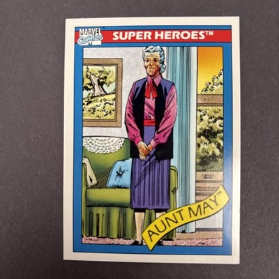 1990 Impel Marvel Universe # 28 Aunt May