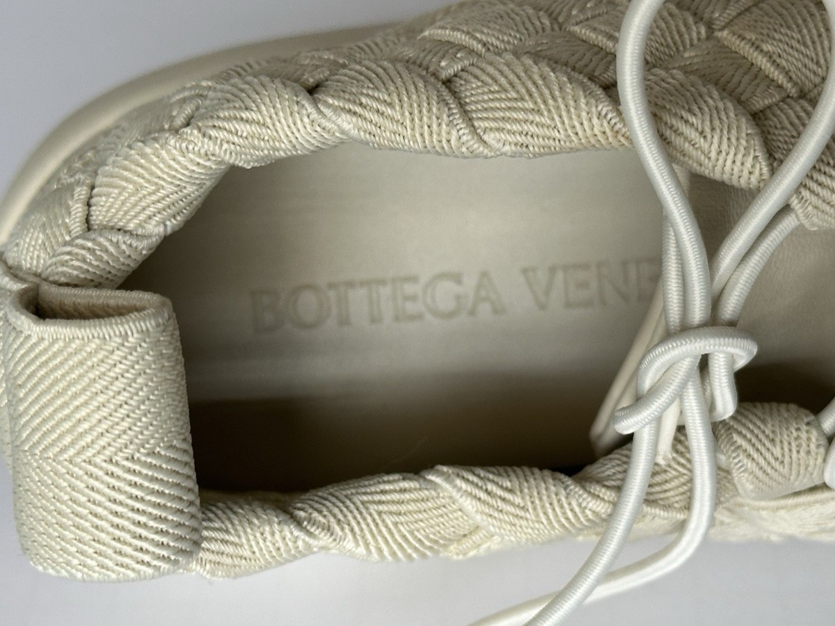 Bottega Veneta Tech Knit Stretch Sea Salt Sneakers 12 US (45) 651306 NIB $1300 Bottega Veneta Men main image 4
