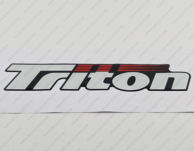 #ad TRITON BOAT LOGO RAISED DOMED 3D DECAL STICKER 17quot; x 3.5quot; 1pcs. $37.36
