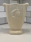 Vintage Red Wing 951 Art Deco Trophy Vase Cream White