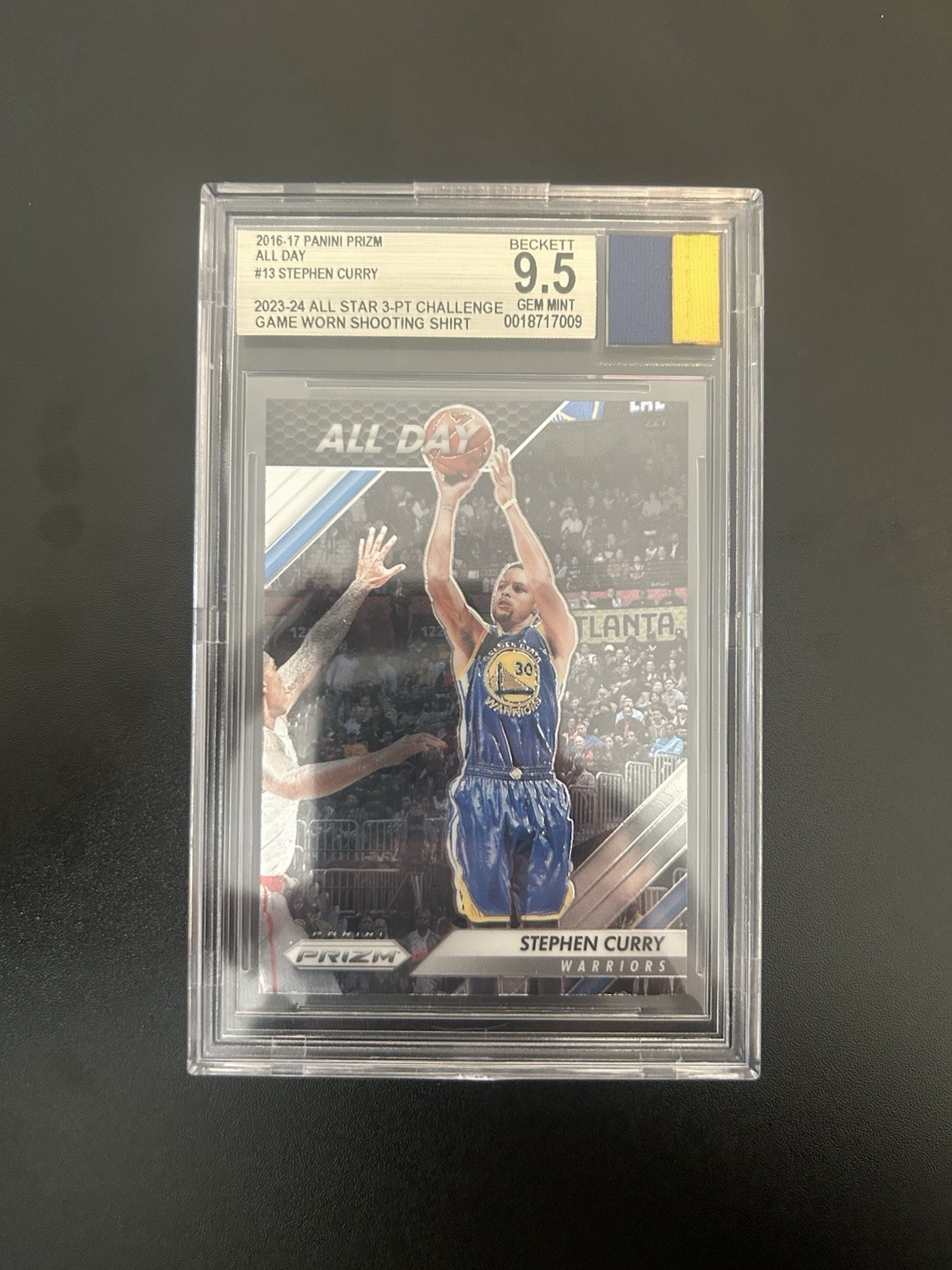 2016-17 Panini Prizm Stephen Curry #13 All Day Beckett 9.5 Gem Mint Warriors