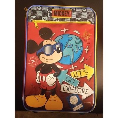 Disney Mickey Mouse American Tourister Carry On With Luggage Suitcase Wheels