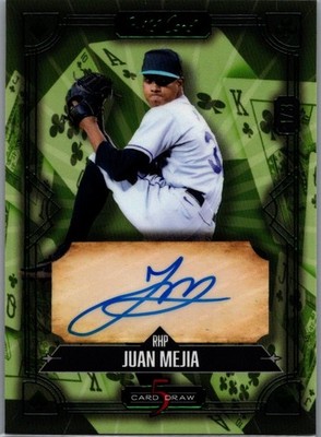 2024 Wild Card 5 Card Draw 1/3 Auto Parallel Juan Mejia 5CDCL-JMA Auto