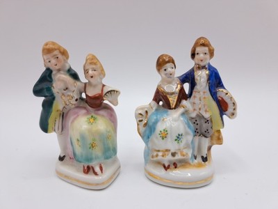 Vintage Couples Figurines Made In Occupied Japan Lot Of 2 Victorian
