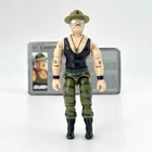 1986 GI Joe SGT. SLAUGHTER V2 + FILE CARD. VERY NICE!