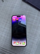 Apple iPhone 14 Pro 256GB Deep Purple Black Dot On Screen 76% Battery Health