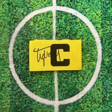 Tom Wood Of England & Northampton Signed Captain Armband wCOA