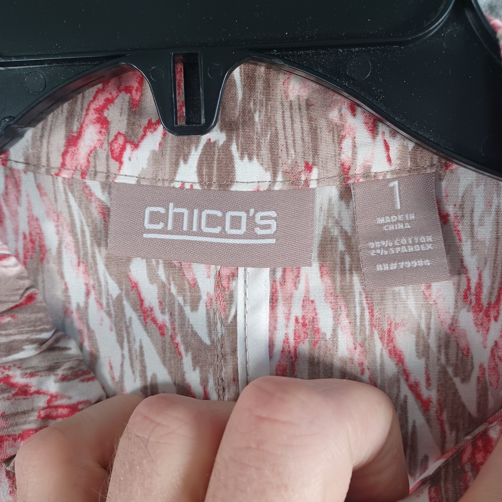 Chico's Womens Multicolor Button Jacket Size 1 Lo… - image 4