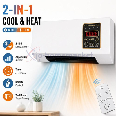 #ad 2 in1 Portable Air Conditioner and Electric Heater for Room Heating and Cooling $45.99