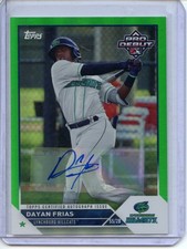 2023 Topps Pro Debut #PD-151 Dayan Frias Autographs Green #/99 10006767