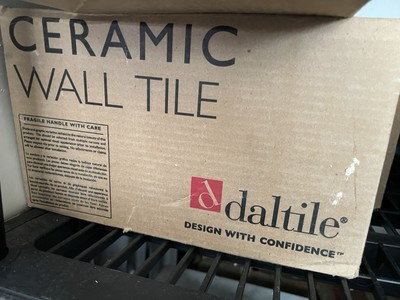 Daltile 3x6 Arctic White Beveled Ceramic Wall Tile   Rittenhouse- 10 Sq Ft Box