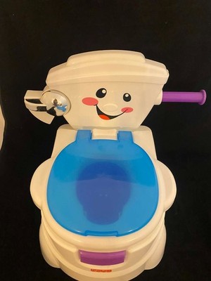 Vintage Fisher Price Cheer for Me Learn to Flush Potty w/ Sounds & Songs Toilet