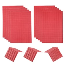 Miniature Roof Tiles PVC for Model Building Red Pack of 10,1:30