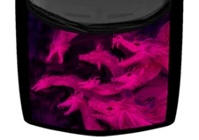 Dark Pink Yamata-no-Oroc Japan Legend Hood Wrap Vinyl Car Truck Graphic Decal