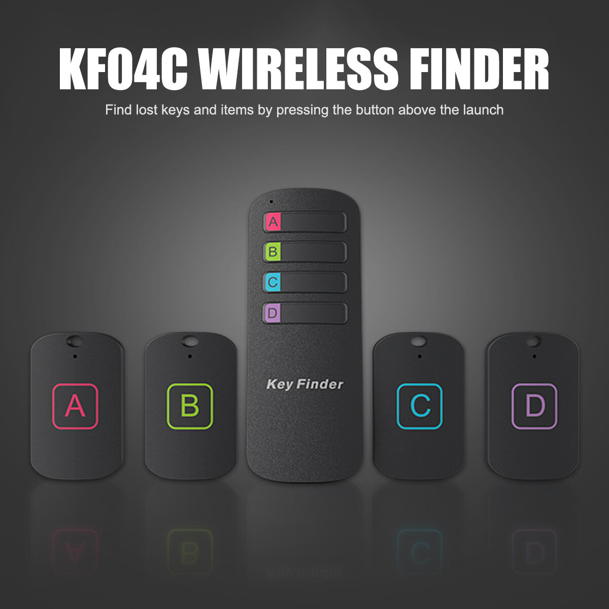 4 in1 Wireless Key Finder Receiver Remote Control Tracker Locator Anti