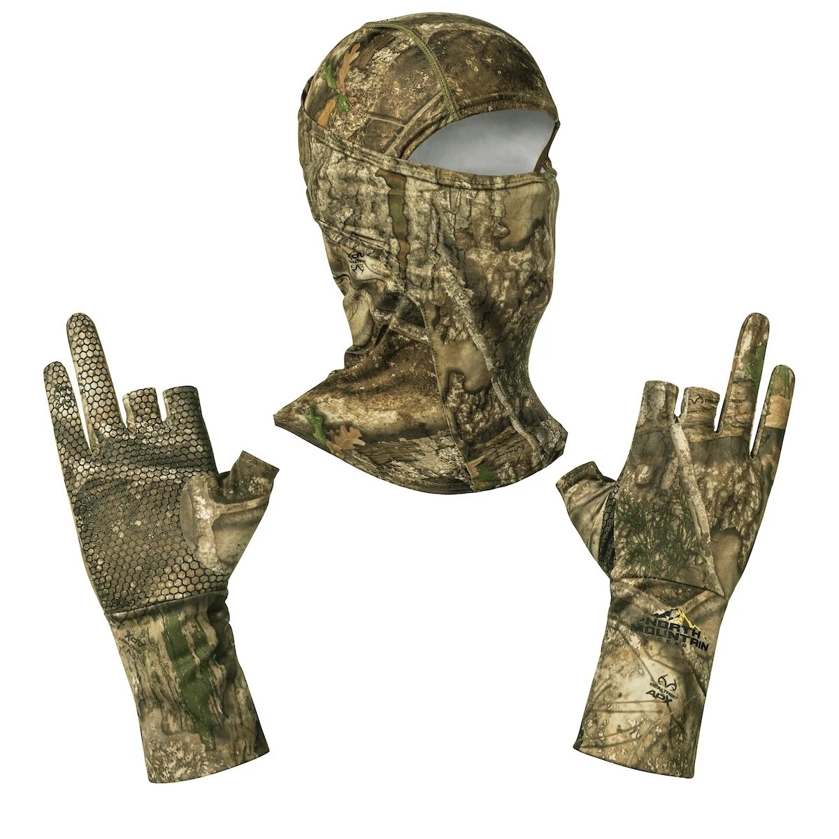 North Mountain Gear Realtree APX Balaclava & Fingerless Gloves