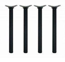 Kit 4 gambe per tavoli  regolabile in altezza   nero Altezza 110 cm