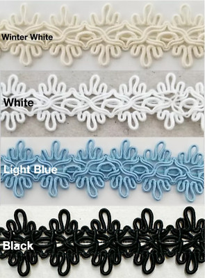 1'' Designer Braid Gimp Trim - 12 Continuous Yards - Many Colors! MADE IN USA