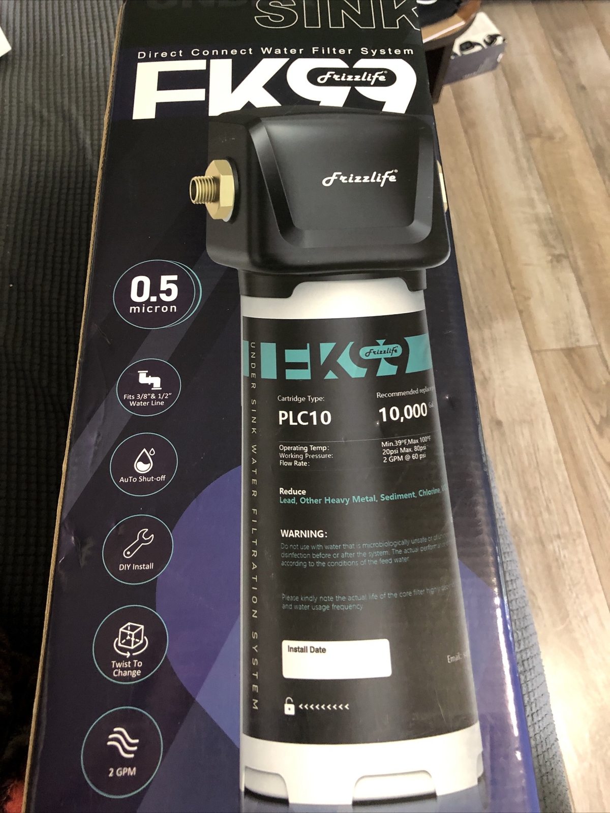 Frizzlife Under Sink Water Filter SystemHigh Capacity Direct Connect