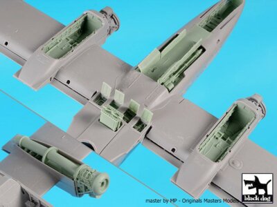 Black Dog 1/48 IA 58 Pucara Argentine Aircraft Big Detail Set (Kinetic) A48137