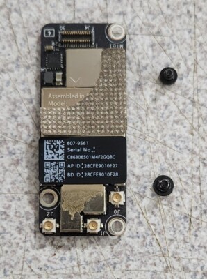 Mac Mini Unibody A1347 WiFi Bluetooth Card BCM94331PCIEBT3B 607-9561 W Screws
