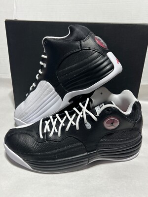 New Nike Air Jordan Jumpman Team Shoes Black White Red