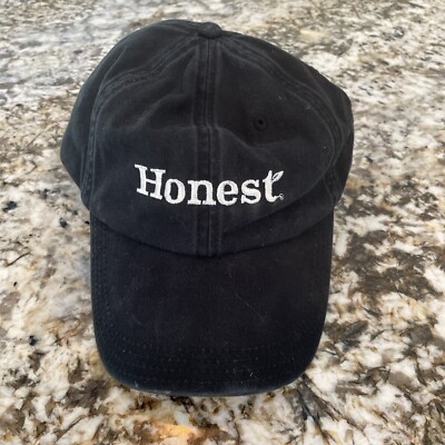 Honest Tea Logo Embroidered Strapback Hat Cap Black Adjustable collectors item