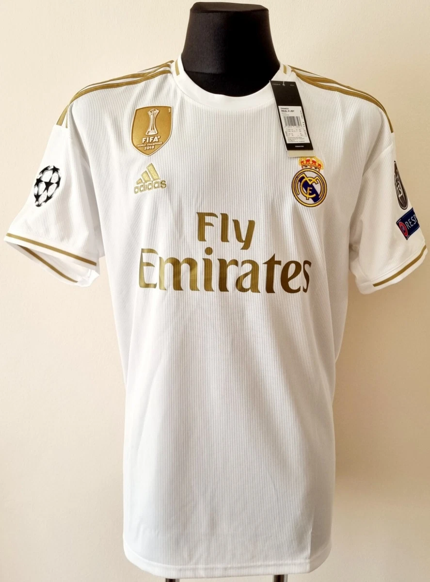 Real Madrid Official 2019 2020 Hazard Jersey Champions League Edition Shirt