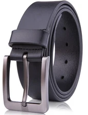 Real Leather Belt Mens Belt Classy Dress Belt For Work Belts for Suits Work Belt