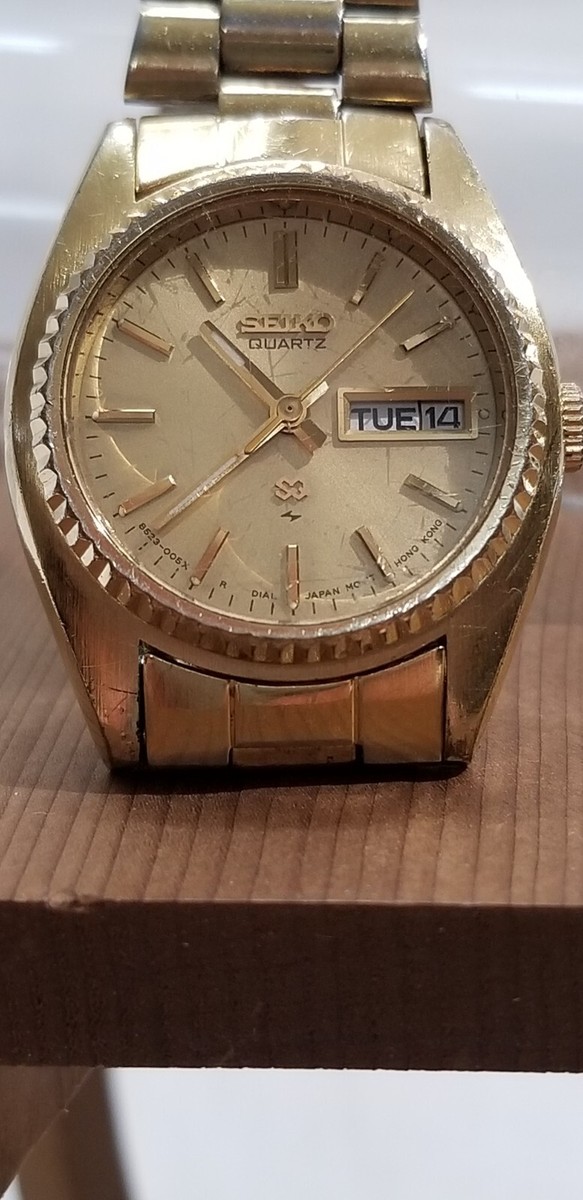 Vintage women's Seiko watch Presidential day/date 8523-0059 | eBay