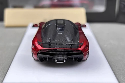 TPC 1:64 Red Carbon Top Regera Super Racing Sports Model Diecast Metal Car - Picture 7 of 10